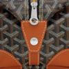 Goyard Monogram Zip Travel Bag Canvas And Calfskin Toiletry Bag Unisex Bags Black Brown BOEING025TY-01CL03P