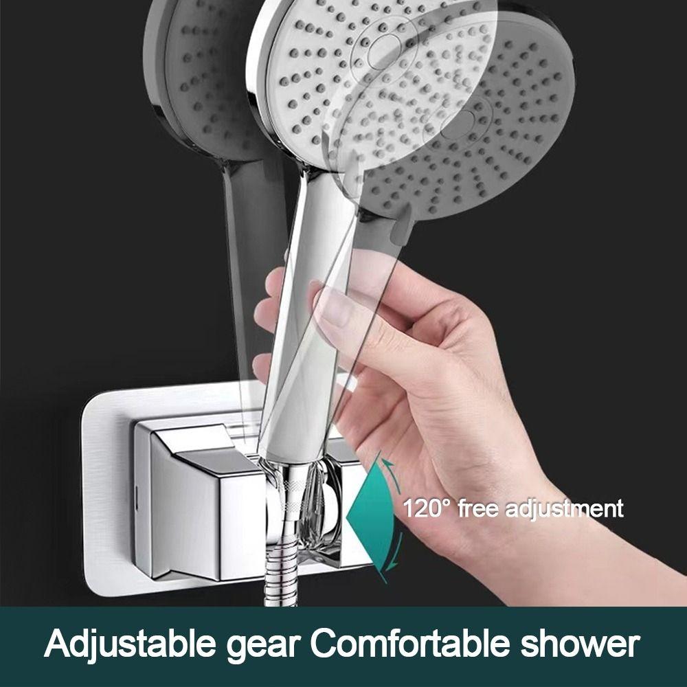 

Самоклеящийся держатель насадки для душа, регулируемый ручной распылитель, аксессуары для ванной комнаты