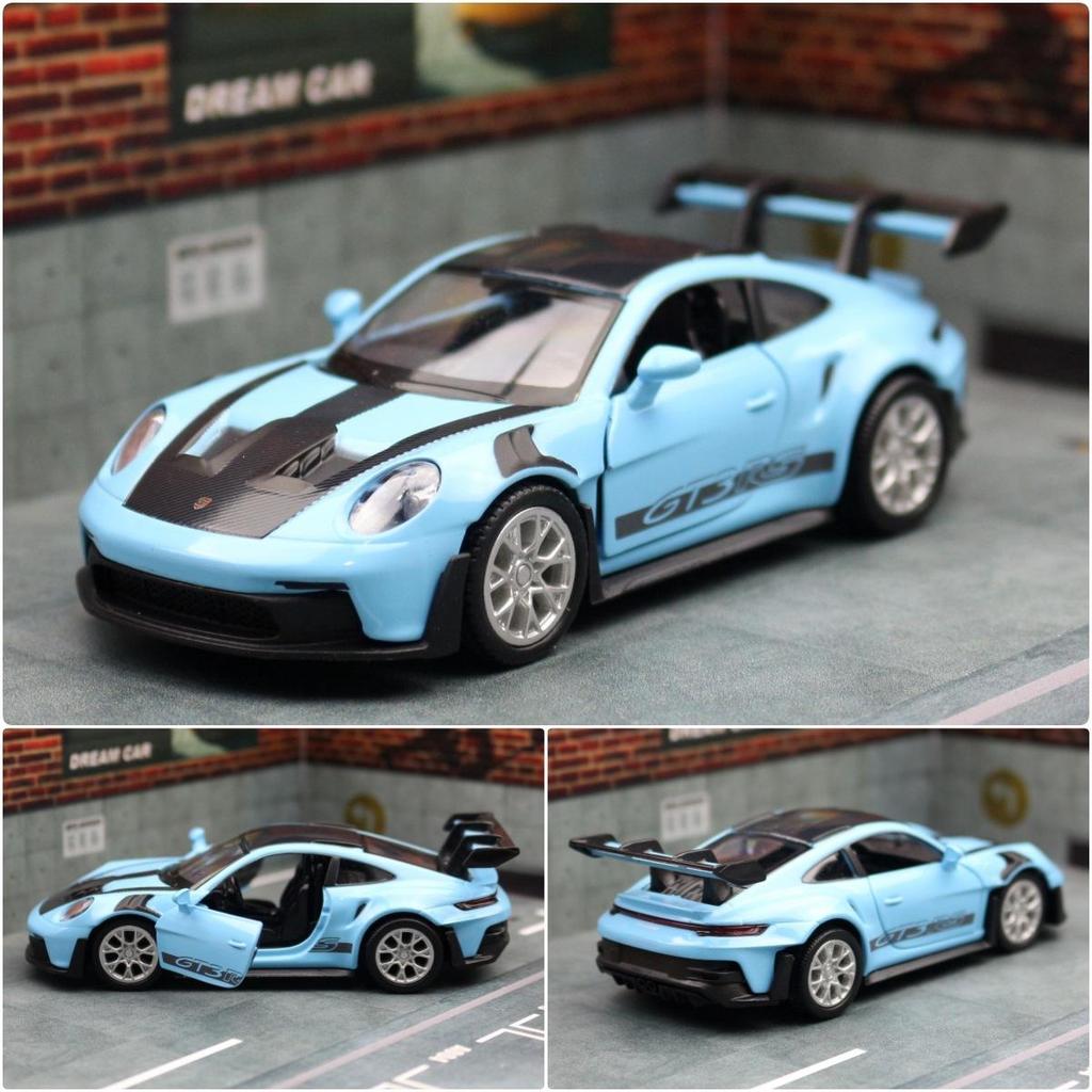 Porsche 911 GT3 RS Supercar Match Version 5 Inch Metal Car Simulation Diecast & Toy Vehicle RMZ City 1:36 Alloy Model Birthday Gifts