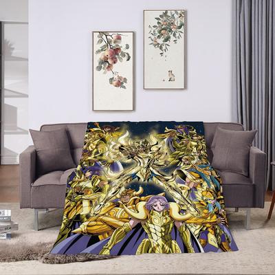 Knights of the Zodiac Bedspread On the Bed Throw Blankets and Bedspreads Summer Comforter Blanket Plaid Home and Decoration Sofa