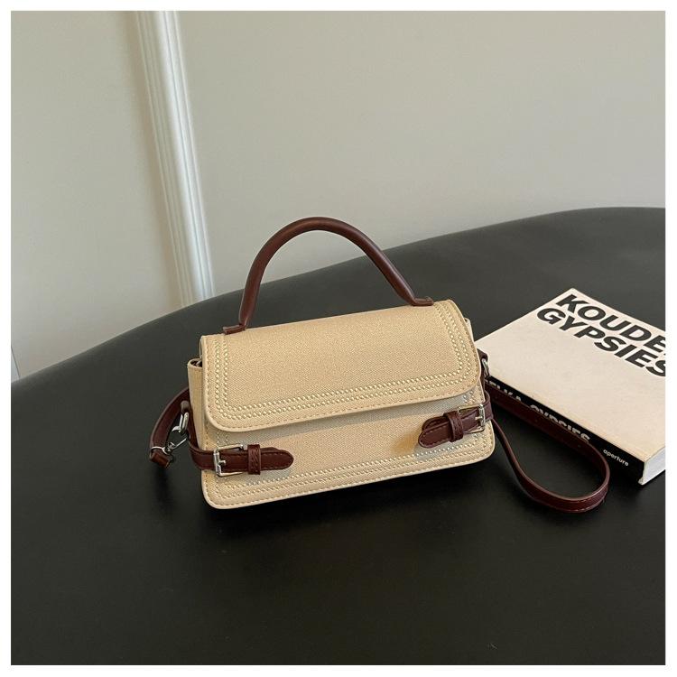 Small Square-shaped Fashionable Handbag, Single Shoulder Crossbody Bag
