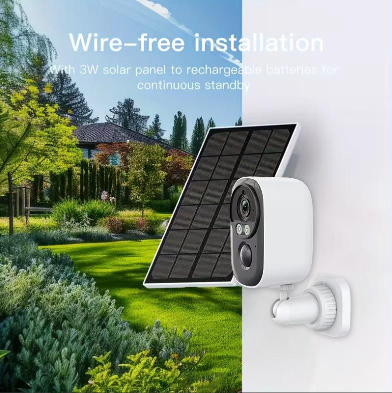 

D1 Solar-Powered Wireless Home Surveillance Camera with WiFi, Battery Monitoring, Easy Vision, and Low Power Consumption.