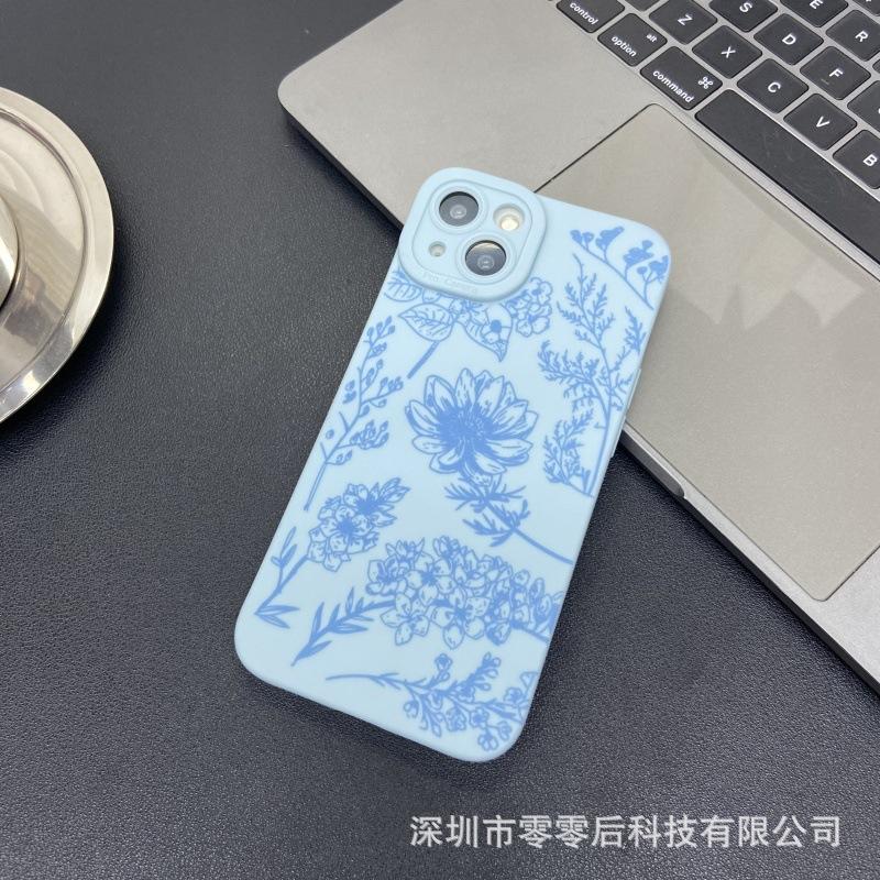 The new flowers and plants are suitable for Apple 15 mobile phone case iphone12promax 14/13/11/XSMAX pupil eye 16
