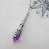Gothic Heart Shaped Pendant Necklace With Vintage Silver Alloy Chain For Women