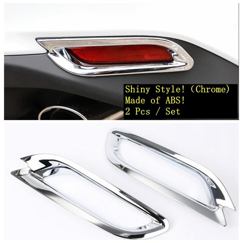 Car Rear Fog Lights Lamps Frame Decoration Cover Trim For Toyota Camry XV70 2018 ABS Chrome Exterior Accessories