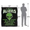 JQ Licensing Sle Aliens Lock Doors Silky Supersoft Blanket