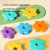 Rainbow Spinner Stacking Teether: Educational Toy for 0-1 Year Olds
