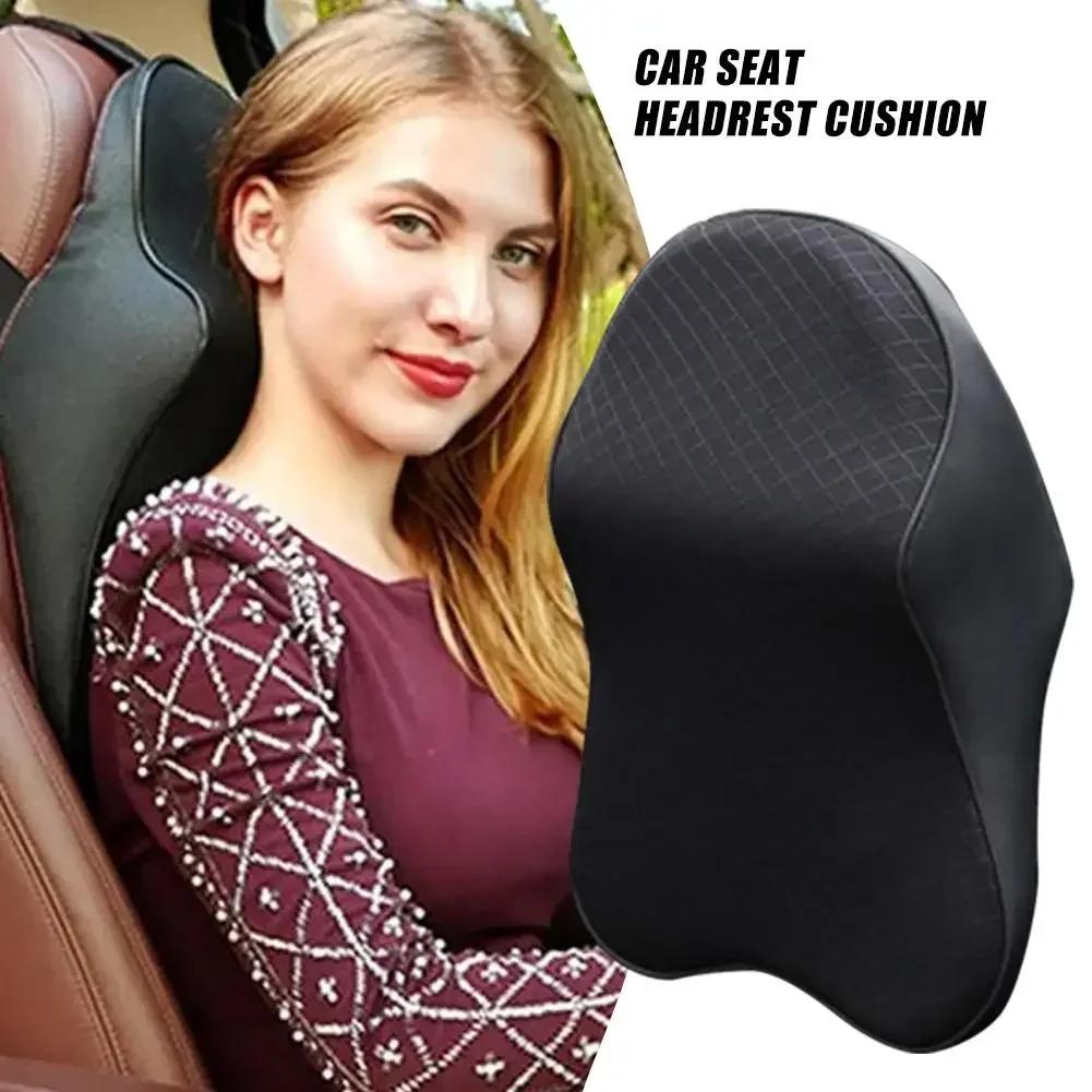 Car Seat Headrest Comfortable Seat Supports Lumbar Backrest Car Seat Pillow Headrest Cushion Pads Memory Foam Car Accessories