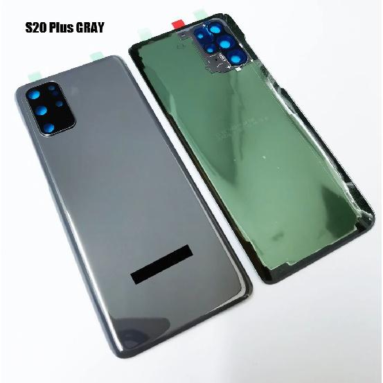 Top Quality Back Cover for SAMSUNG Galaxy S20 Plus Backcover Back Glass Housing with Camera Lens & Adhesive Spare Parts
