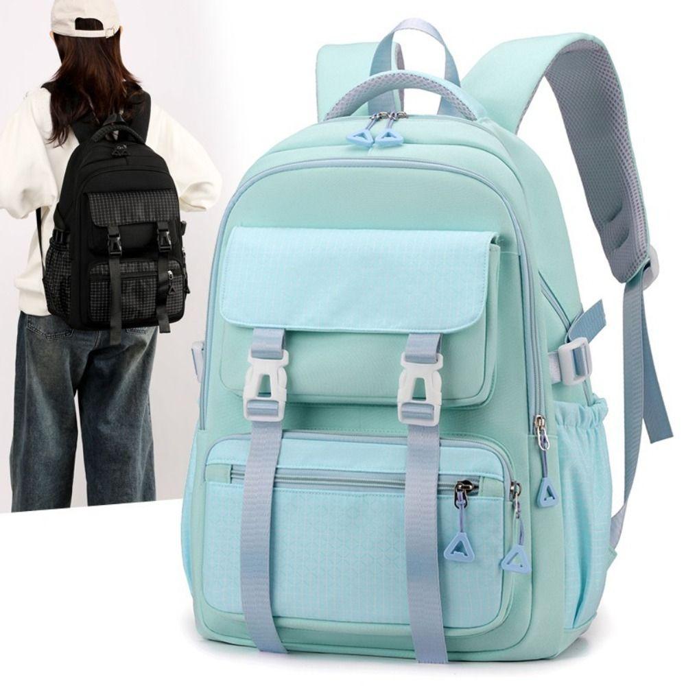 

Multi-Compartment Student Backpack Large Capacity Travel Laptop Rucksack Kids Gifts сірий