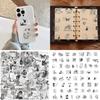 58Pcs Water Resistant Aesthetic PET Sticker Scrapbooking Sticker for Journal Notebook Water Bottle Photo Album Phone