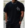 Kors Menn Bomulls T-skjorte Luksusmerke Mote Stor Størrelse Topp Casual Kortermet Streetwear Klassisk Trykk Ny Ankomst T-skjorte S-4XL