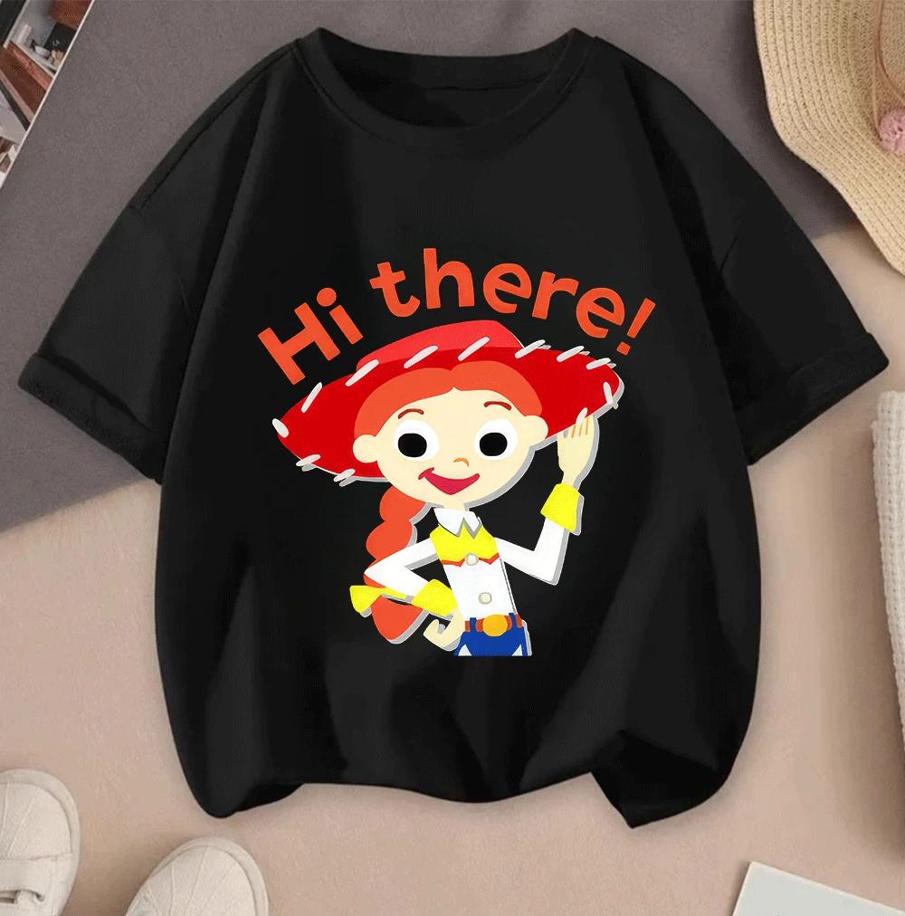 2026 Toy Story Cartoon Hot Sale 2D Print Casual Summer Short Sleeve Tops For Teenagers Boys Girls