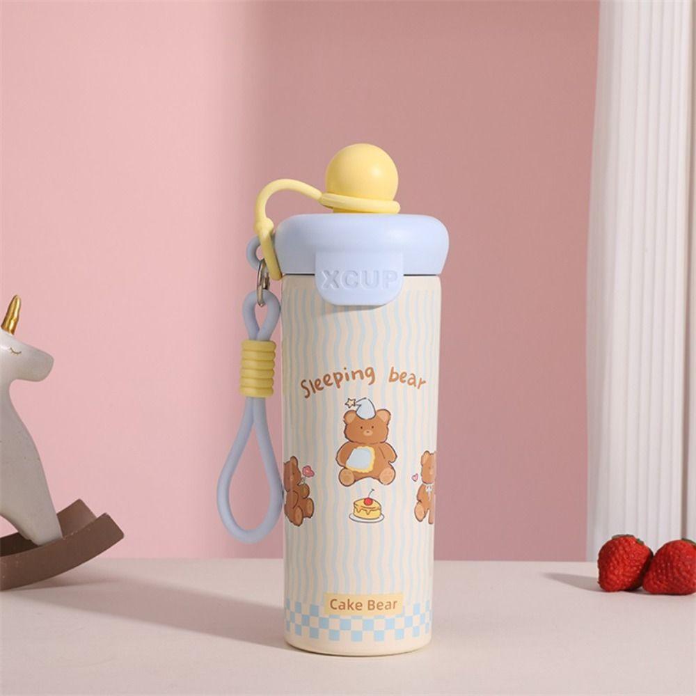 Large Capacity Insulated Tumbler With Strap Leakproof Water Bottle  Cold Beverages