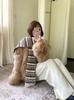 Korean Version of the New Fair Island Jacquard Knitted Scarf Women's Autumn and Winter Warm Student Couple Contrasting Color Atmosphere Scarf