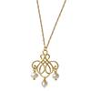 All-match Temperament Ruyi Knot Pearl Retro Style Elegant Necklace Pendant Sweater Chain Clavicle Chain
