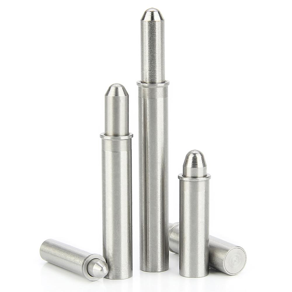 Flat/Taper R/Ball Head Spring Plunger Stainless Steel Short Diameter Retractable Spring Loaded Plunger