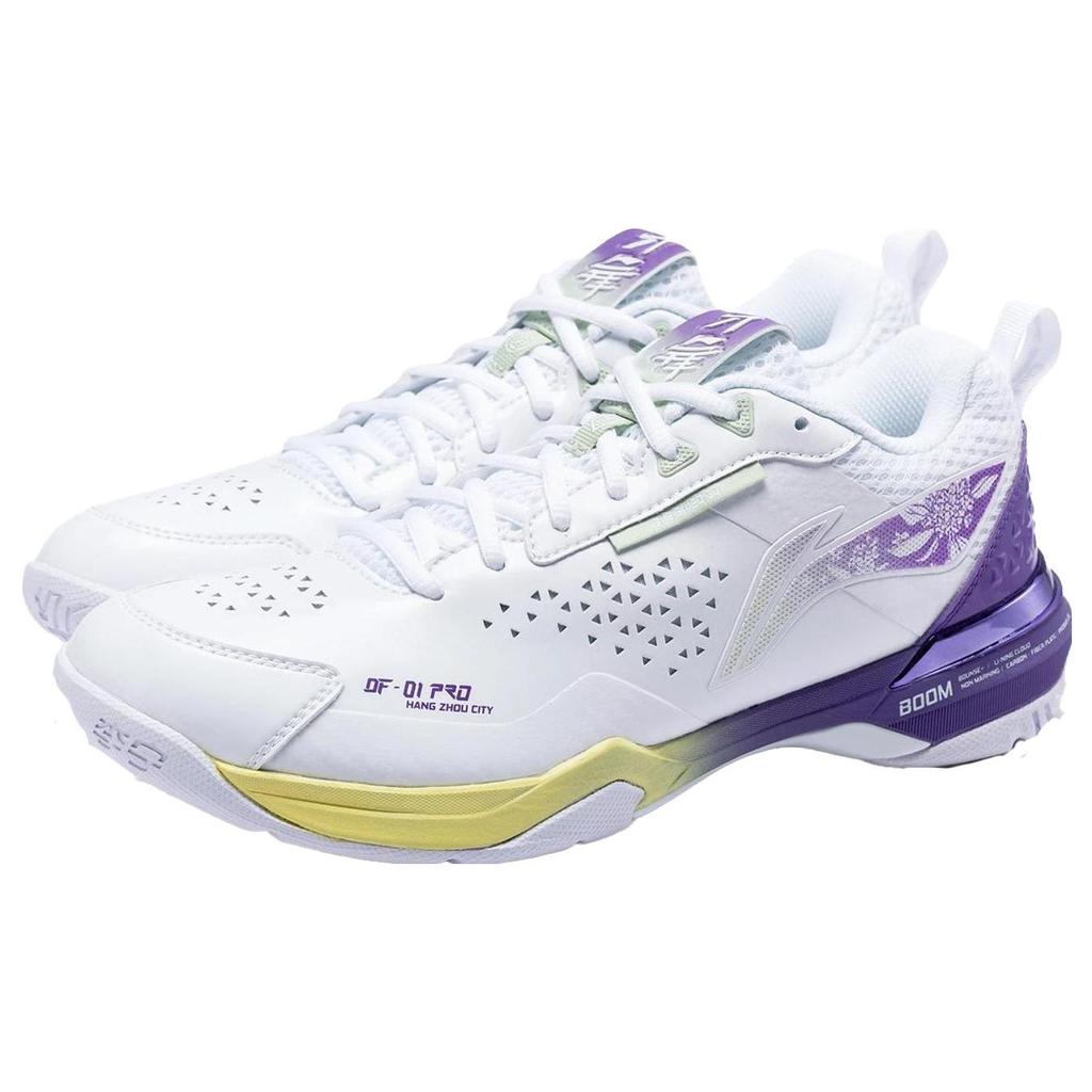 Li Ning Blade Pro Shock Absorbing Wear Resistant Non Slip Low Top Badminton Shoes Unisex sneaker White AYAT005-6