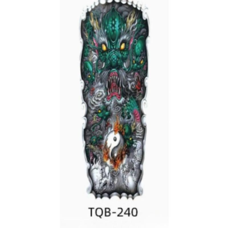 Large Arm Sleeve Tattoo Rose Gear Clock Eye Waterproof Temporary Tatto Sticker Lion Wolf King Body Art Full Fake Tatoo Women Men