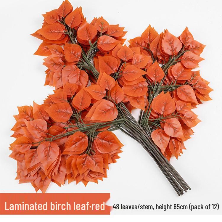Artificial Banyan Branches with Laminated Plastic Leaves for Landscaping and Decoration