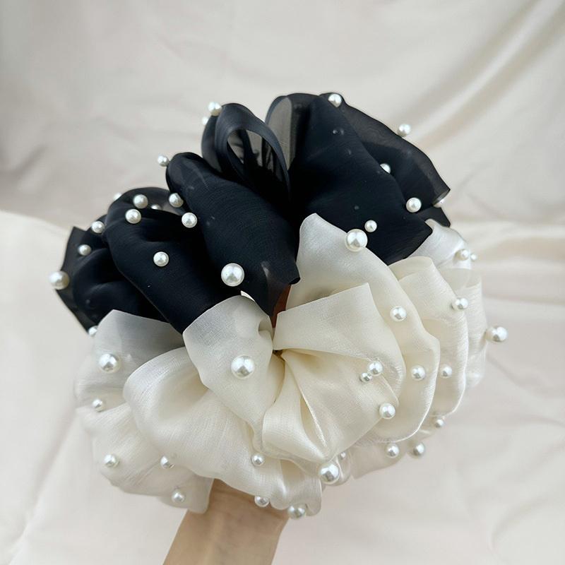 Summer Sweet Multi-Layer Mesh Tulle Big Bow Hair Claw Clips For Women Elegant Bowknot Ponytail Clip  Headdress Accessories