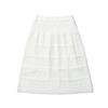 Ennitude Herringbone Crochet Knit Skirt [Ivory]