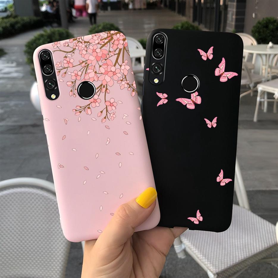 For Huawei Y9 Prime 2019 Case STK-L21 Stylish Flower Cartoon Phone Cover For Huawei Y9 Y 9 Prime 2019 Cases Fundas Coque Bumper