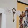 Flying Keys DIY Handmade Accessories with Dragonfly Wing Charms Vintage Bronze Skeleton for Key Party Wedding Favor Supp