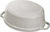 Staub Cocotte Cast Iron Pot Oval 3.2 L White Truffle
