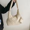 Casual Nylon Down Cotton Shoulder Bag 2025 New Simple Large Capacity Portable Commuter Underarm Tote Bag