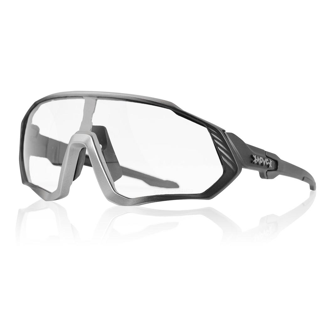 Color-changing cycling glasses with myopia running sports bicycle driving windproof eye protection