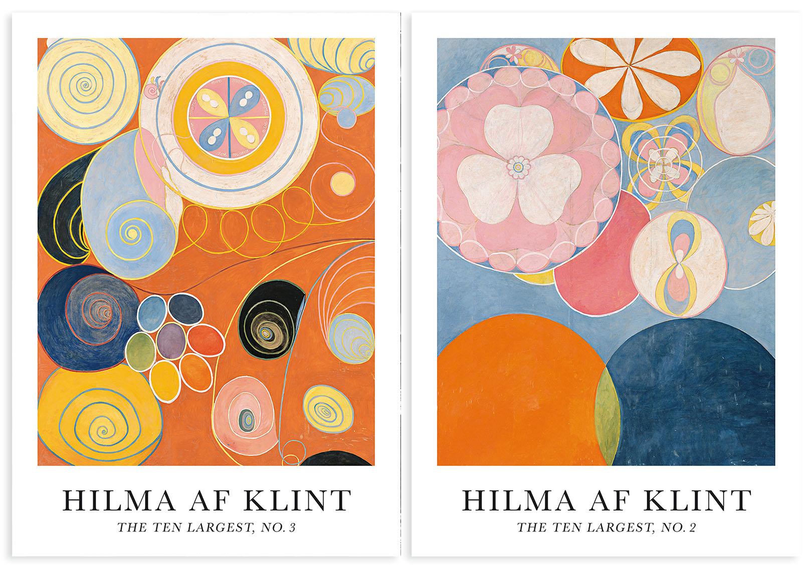 

Zestaw dwóch plakatów hilma af klint 21x29,7 cm A4