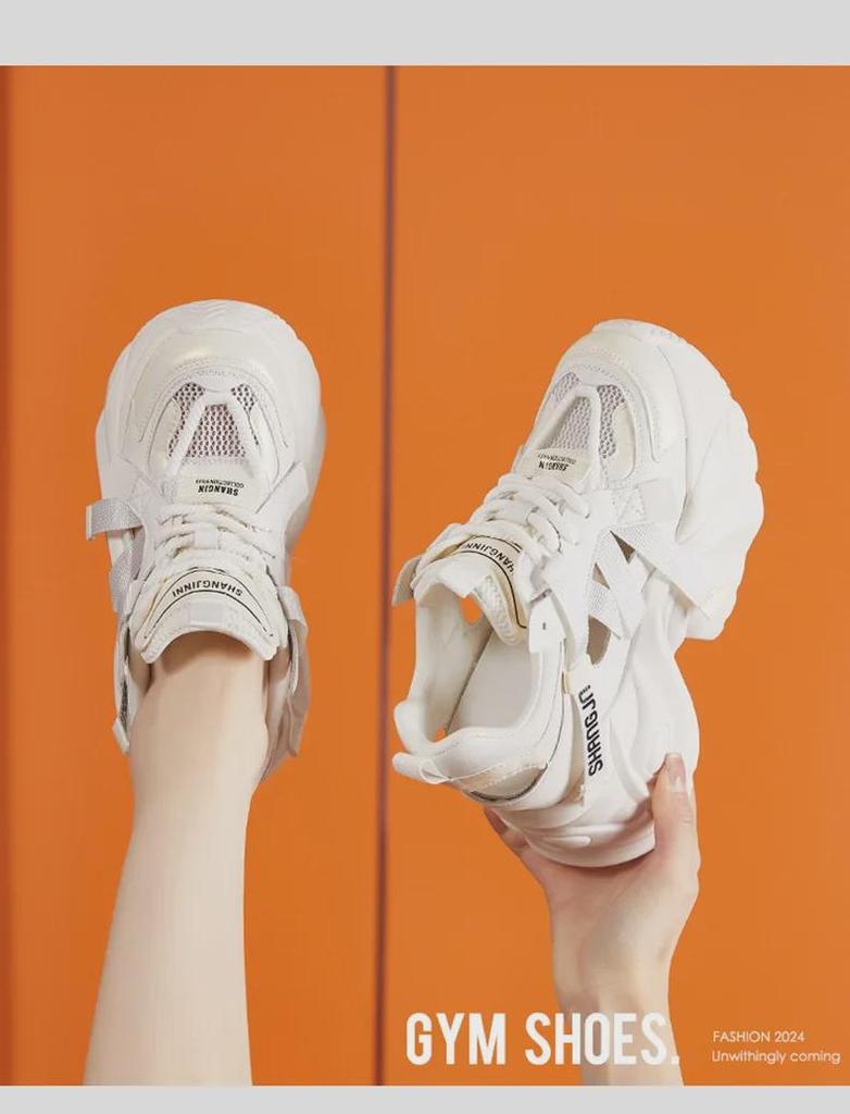 2025 Women's Summer Hollow Platform Sandals: Stylish, Versatile, Height-Boosting, Thick-Soled Casual Footwear