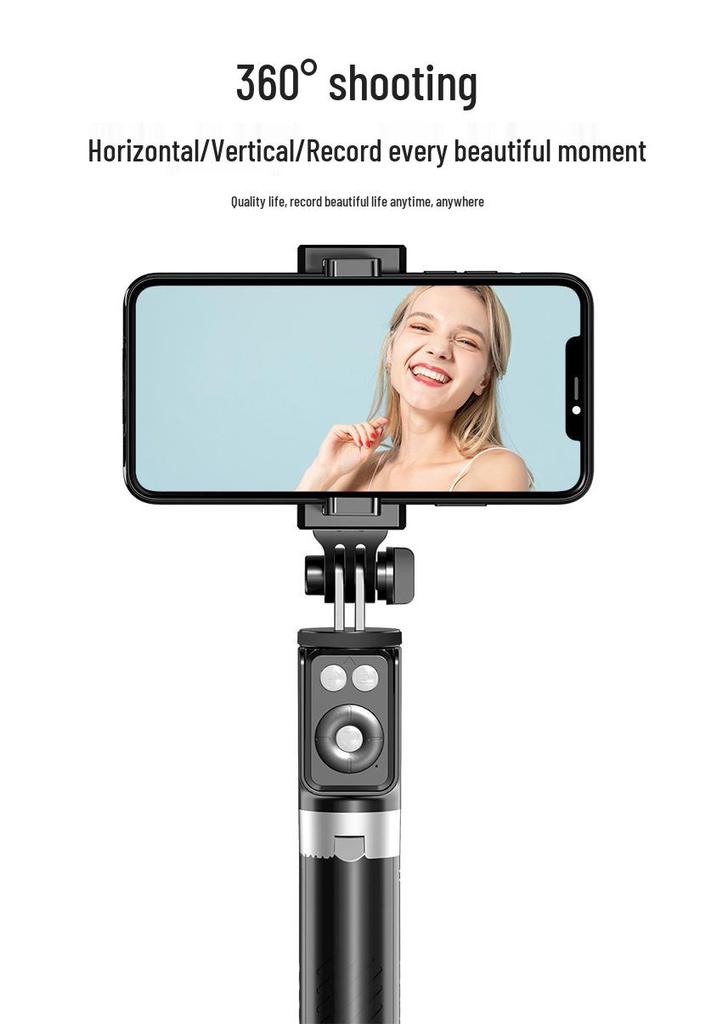 Top-Selling Bluetooth Selfie Stick with Retractable Tripod & Anti-Shake Gimbal