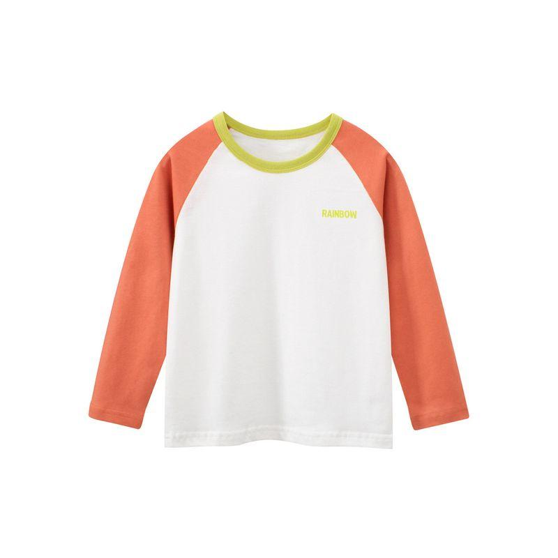 27home Children's Clothing Spring and Autumn Girls' Letter Bottoming Shirt Children's Long sleeves Shirt Top Baby Girls' Pure Cotton Clothes