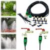 15M Misting Cooling Nozzle System Brass Atomizer Nozzles Kit Outdoor Misting Cooling System Garden Sprayer Drip Irrigation