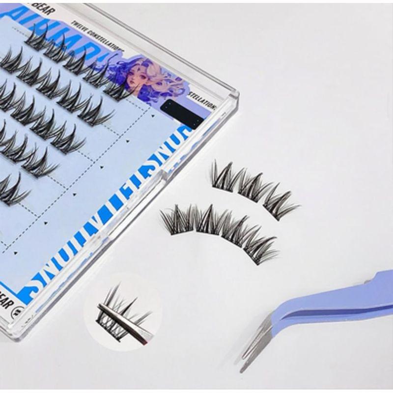 Gege Bear - Twelve Constellations Glue Free False Eyelashes - Aquarius