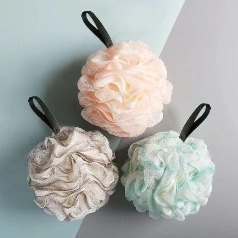 Luxury Large Bath Ball Soft Durable Exfoliating Bath Flower for Gentle Cleansing