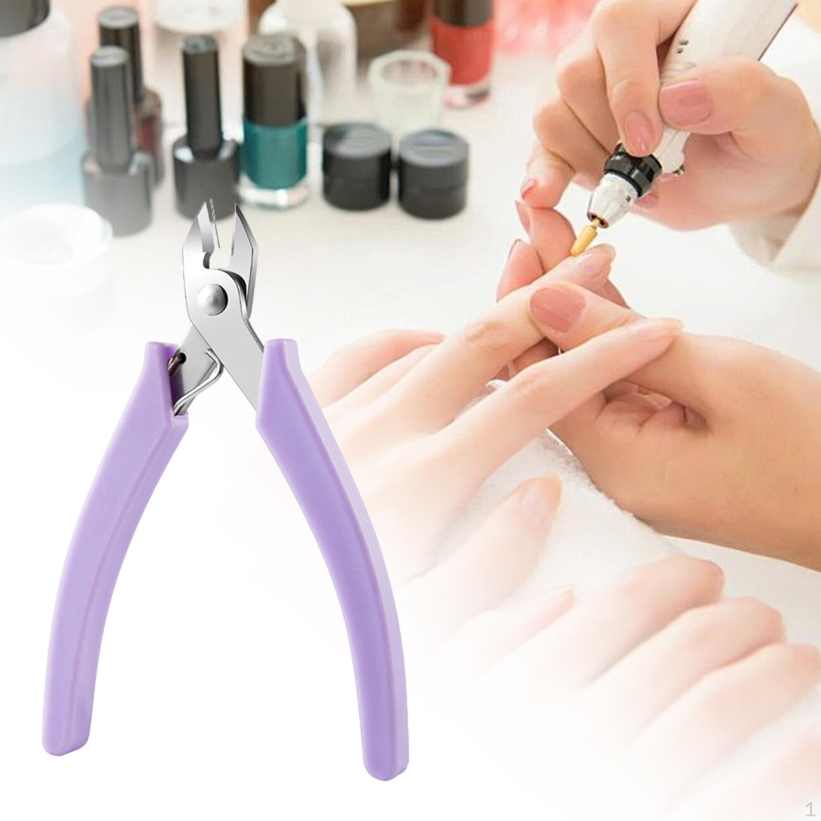 

Плоскогубцы для дизайна ногтей, клипсы для ложного формирования, набор украшений, многофункциональные инструменты для педикюра фиолетовый
