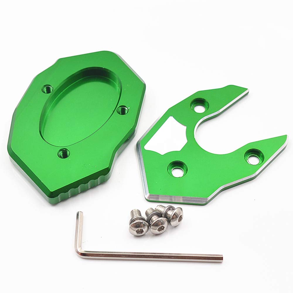 LEDISHUN Motorcycle Side Stand Plate Compatible with Kawasaki Ninja 250