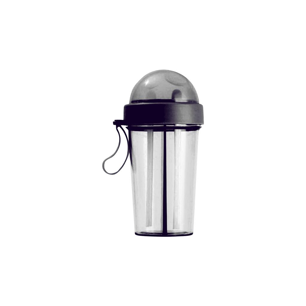 Creative Water Cup,One Cup Of Two Different Drinks Two Straws Couple Outdoor Drinking Cup For Camping Hiking Backpacking Travel