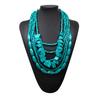 Irregular Colored Wooden Bead Necklace Hot Selling Personalized Fashion Accessory Bohemian Multilayer Wood Bead Choker Necklaces