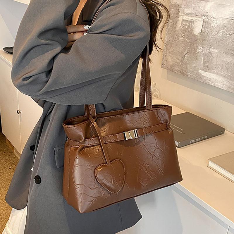 Fashionable PU leather women's bag large capacity with a simple shoulder bag women's bags new