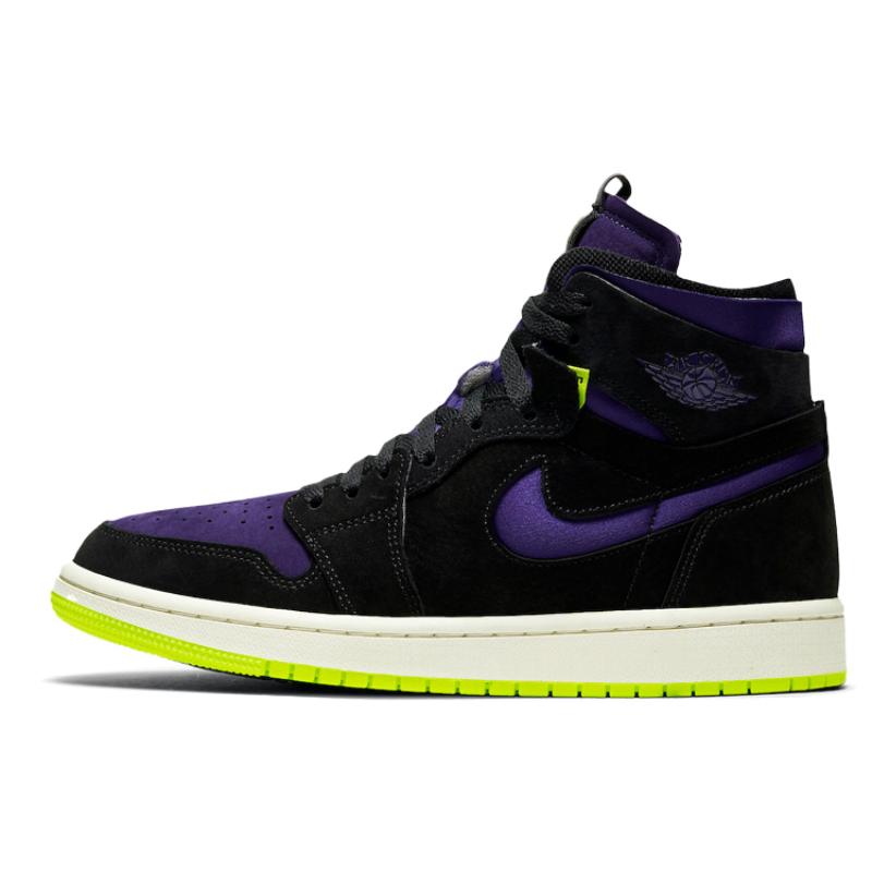 Jordan 1 High Zoom Air Cmft Black Court Purple Lemon Venom Women's Jordan CT0979-001