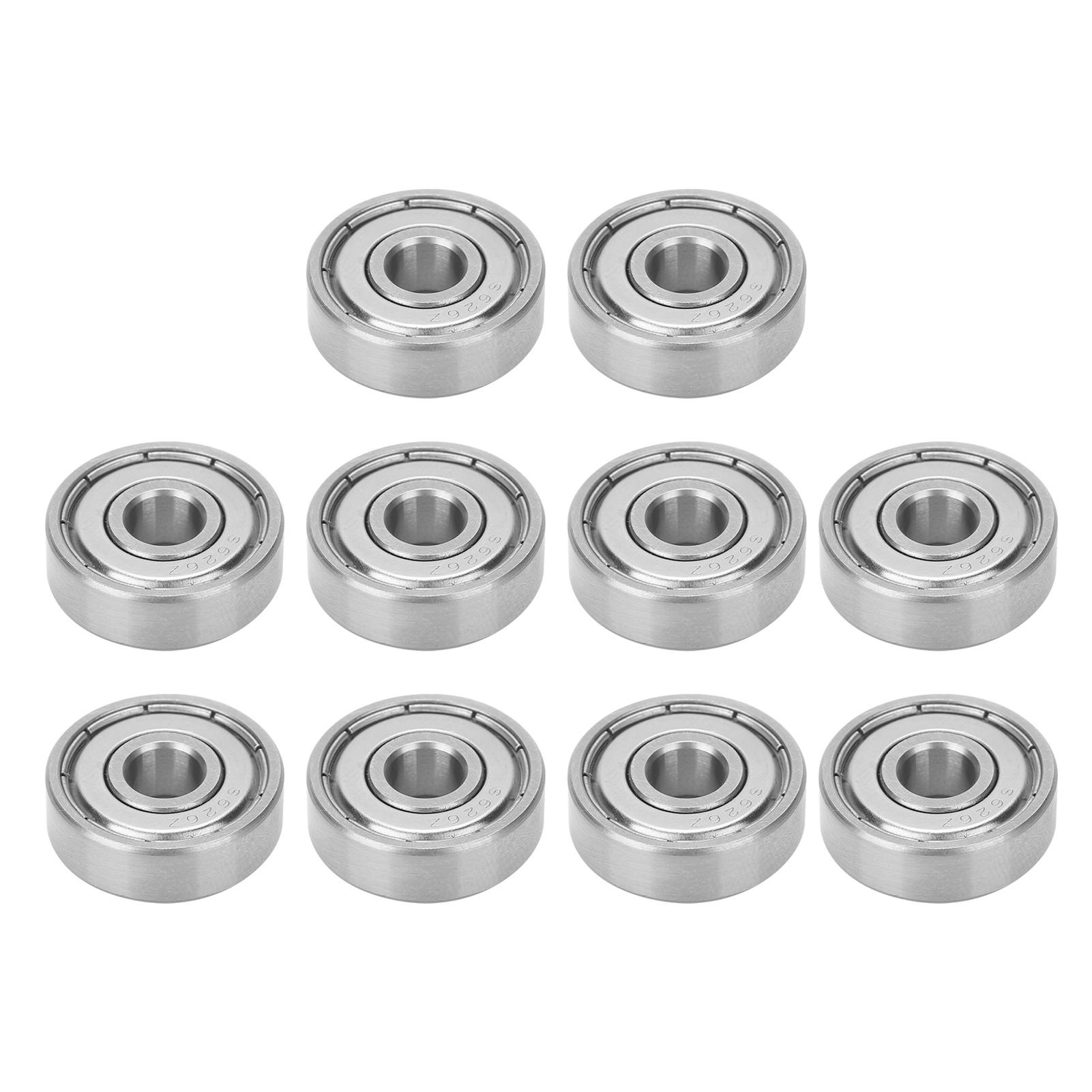 

10PCS S626Z 6x19x6MM Stainless Steel Ball Bearings for Roller Skates Accessories