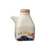 Style Creative with Bamboo Lid Ceramic Cruet Pot Spice Jar Condiment Container Seasoning Box
