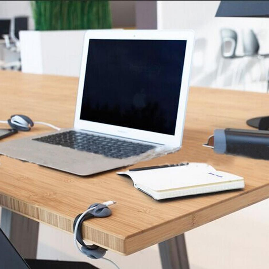 Korallenperle Kabel Drop Clip Halter Schreibtisch Silikon Beschwert Kabel Organizer Klemme Tisch Abnehmbar Schreibtisch Draht Haken Halter für Home Office USB-Ladegerät
