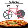 Stainless Steel Innovative Bicycle Shape Pizza Cutter Cutting Tool Kitchen AccessoriesRed