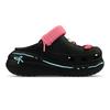Crocs Crush Clog EVA Old Money LQ Line Graffiti Niedlicher Anhänger Puffy Geschenkbox Lochschuhe Unisex Schwarz