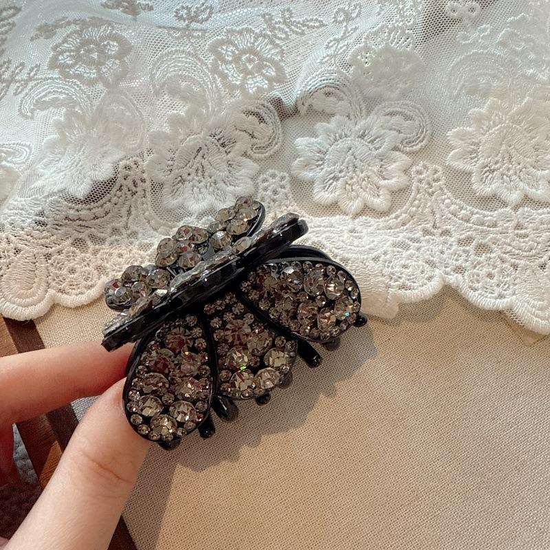 

Супер блестящая заколка для волос со стразами, корейский новый стиль, аксессуары для волос, роскошный зажим для хвостика, средний размер, краб для волос